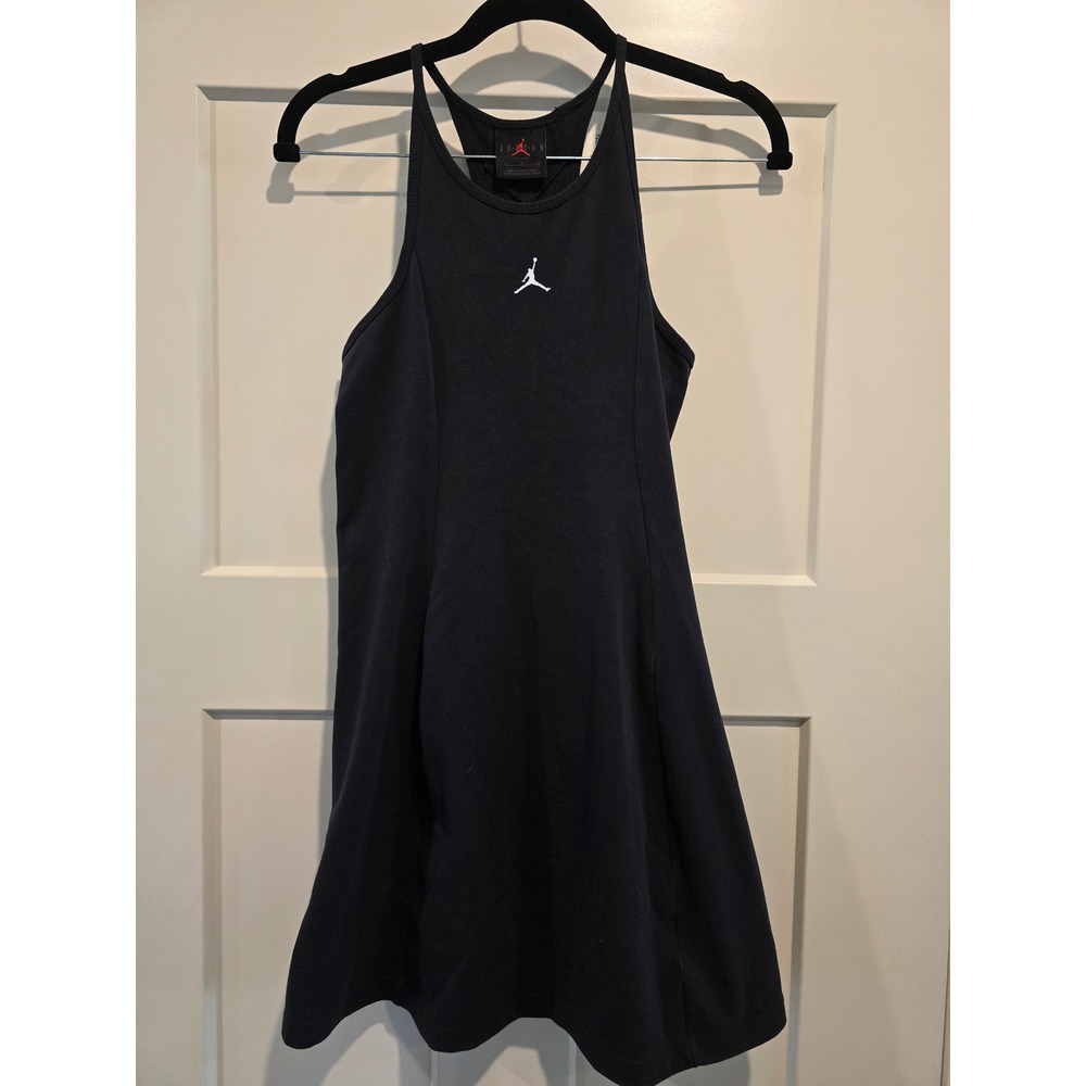 Jordan Essential Dress Womens Small Black Racerback Jumpman Mini Athletic Sporty